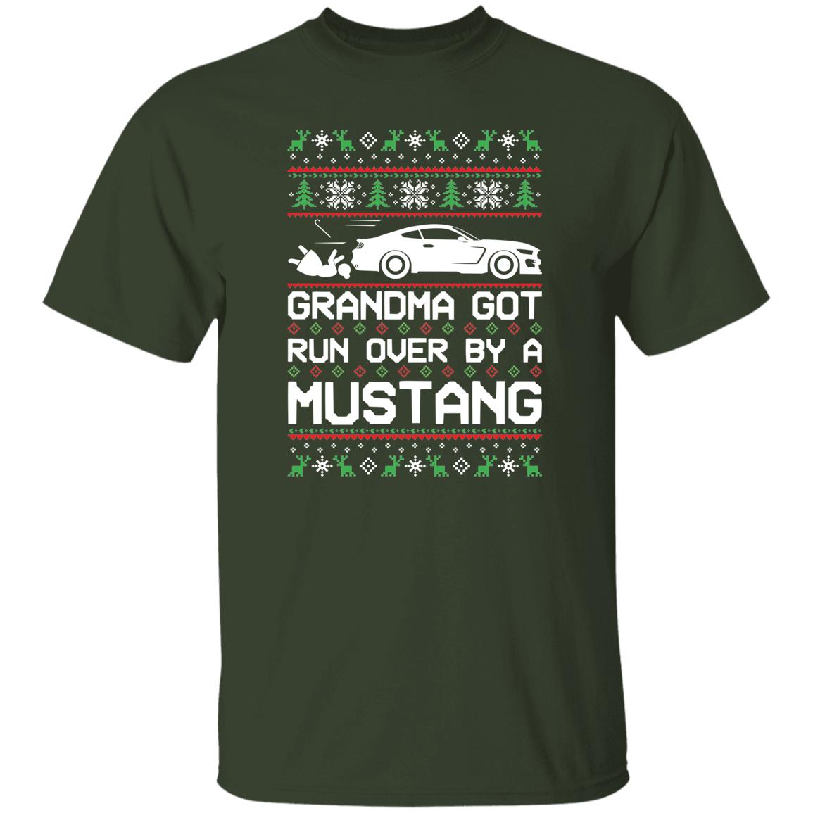 S550 Stang Coyote 5.0 Grandma Got Run Over Ugly Christmas Funny T-Shirt