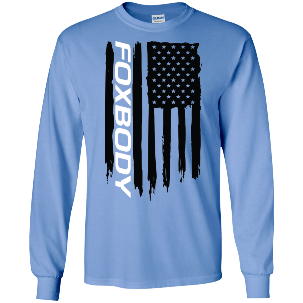 Foxbody American Flag T-Shirt Long Sleeve